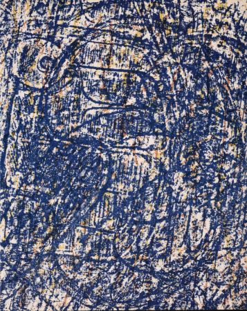 Lithographie Ernst - ​​​​​​​La forêt bleue, 1962