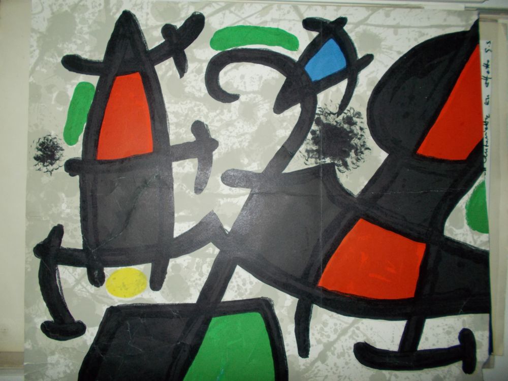 Lithographie Miró - La fusée