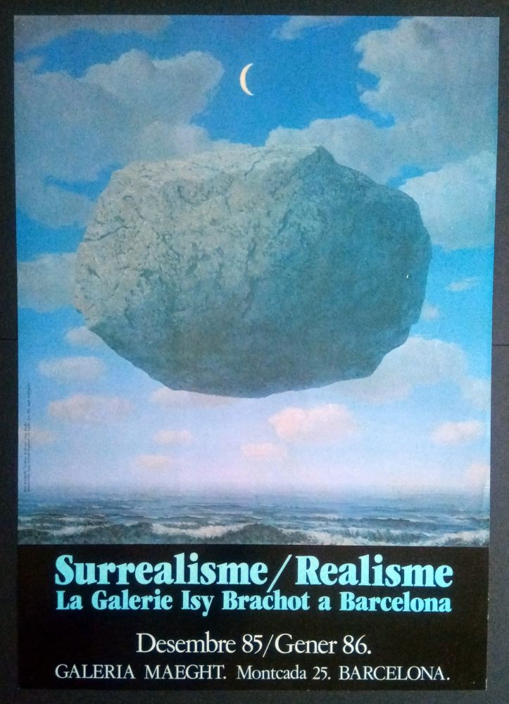 Affiche Magritte - LA GALERIE ISY BRACHOT A BARCELONA - MAEGHT 1986 