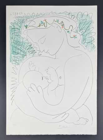 Lithographie Picasso - La Grande Maternité