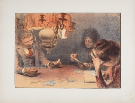 Lithographie Guiguet - La Lampe, 1898