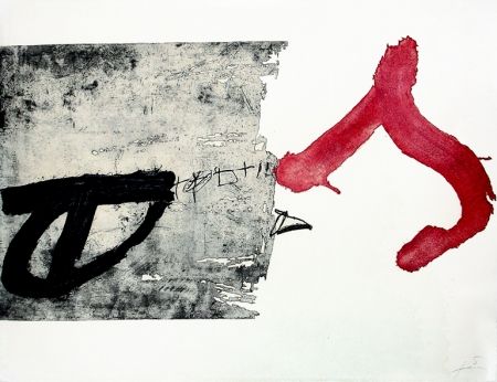 Gravure Tàpies - La lettre S