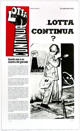 Lithographie Foucault-Gini - La Lotta Continua ?