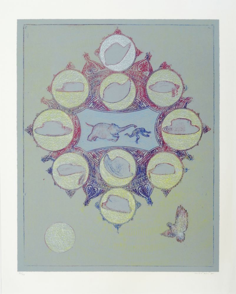 Lithographie Combas - La lumière