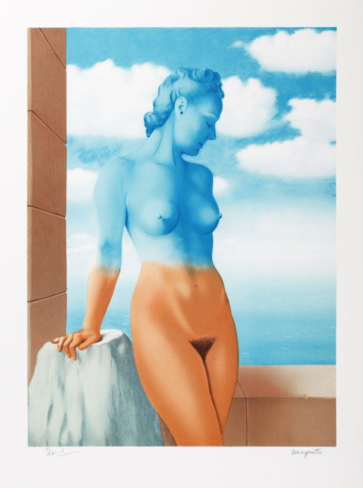 Lithographie Magritte - La Magie Noire (Black Magic)