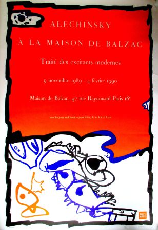 Lithographie Alechinsky - La Maison de Balzac