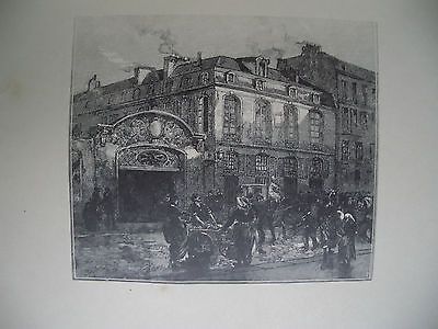 Gravure Sur Bois Lepere - La maison où mourut Béranger