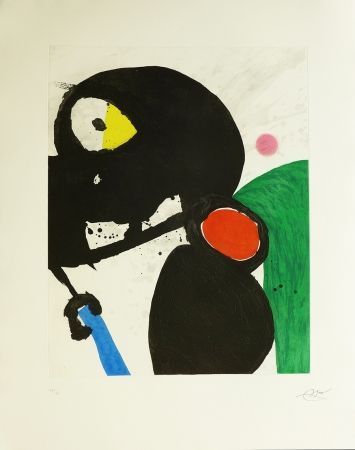 Gravure Miró - La mangeuse de crabes
