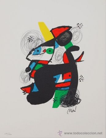 Lithographie Miró - La Melodie Acide 
