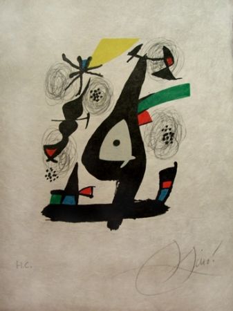 Lithographie Miró - La Melodie Acide 