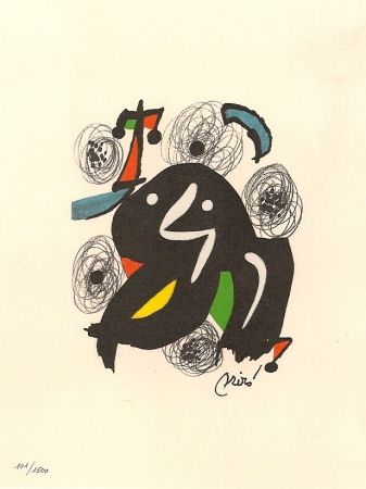 Lithographie Miró - La Melodie Acide 