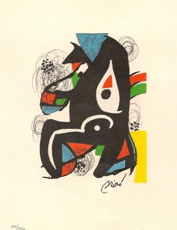 Lithographie Miró - La Melodie Acide 