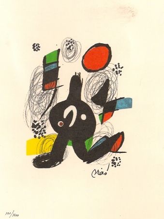 Lithographie Miró - La Melodie Acide 