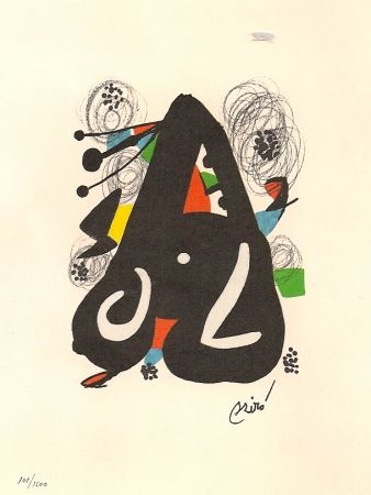 Lithographie Miró - La Melodie Acide 