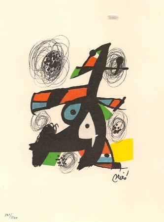 Lithographie Miró - La Melodie Acide 