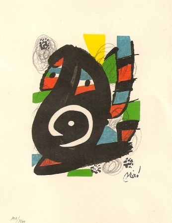 Lithographie Miró - La Melodie Acide 