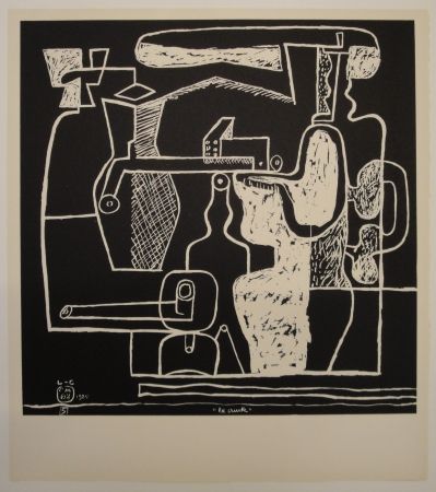 Lithographie Le Corbusier - La mer est toujours présente 