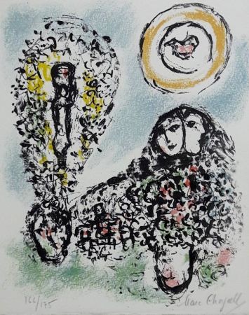 Lithographie Chagall - La mise en mots