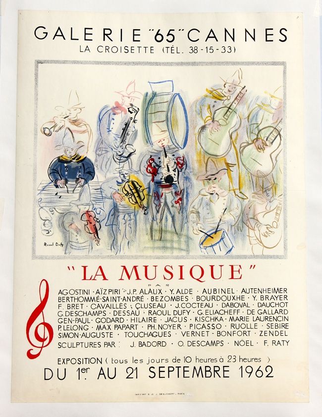 Affiche Dufy - La  Musique