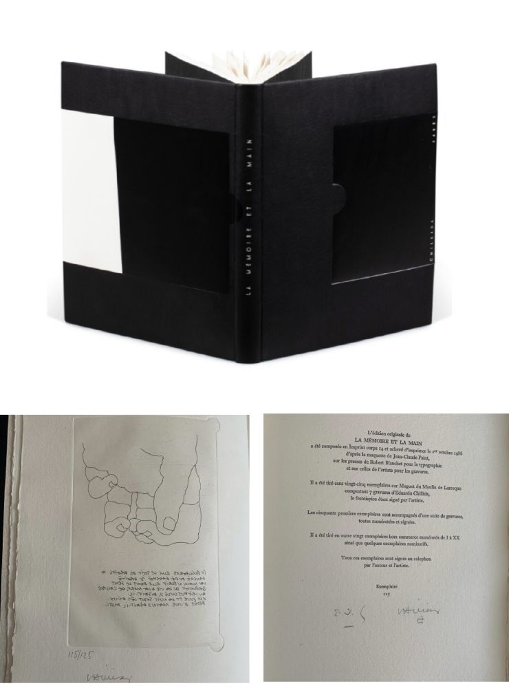 Livre Illustré Chillida - LA MÉMOIRE ET LA MAIN
