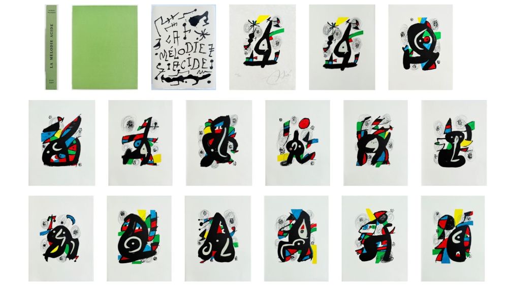 Lithographie Miró - La Mélodie Acide