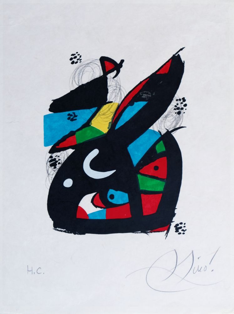 Lithographie Miró - La mélodie acide