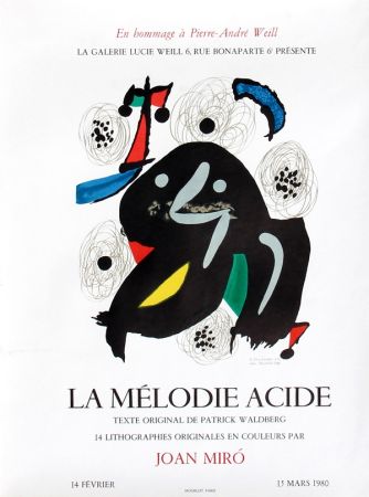 Affiche Miró - La Mélodie Acide