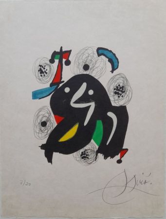 Lithographie Miró - La mélodie acide 