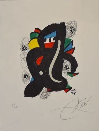 Lithographie Miró - La mélodie acide 