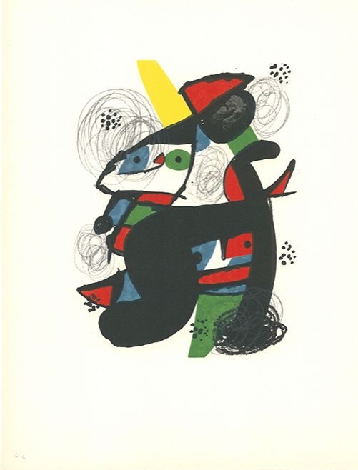 Lithographie Miró - La mélodie acide - 11
