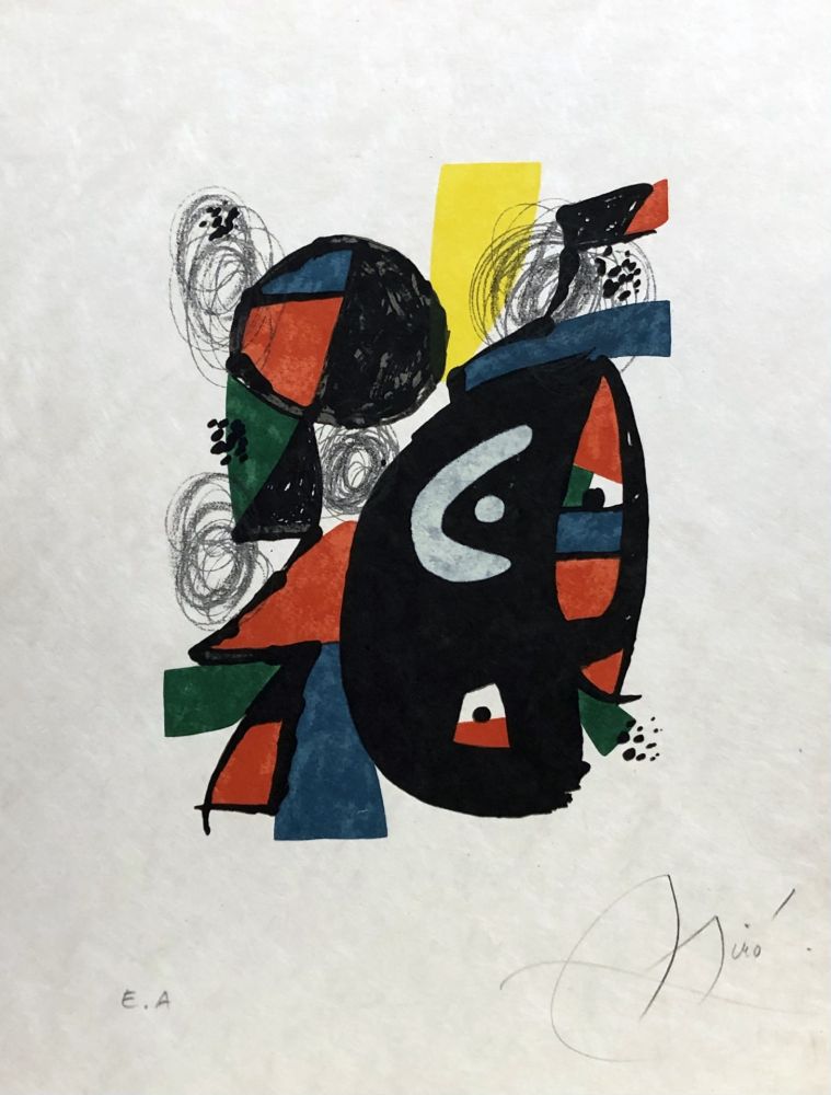 Lithographie Miró - La mélodie acide - 12