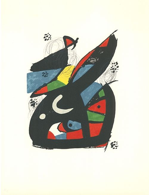 Lithographie Miró - La mélodie acide - 13