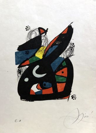 Lithographie Miró - La mélodie acide - 13