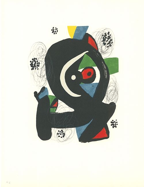 Lithographie Miró - La mélodie acide - 2