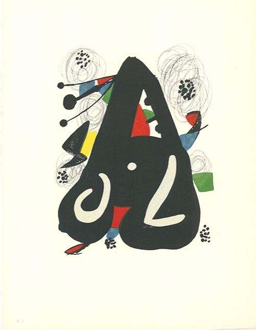 Lithographie Miró - La mélodie acide - 9