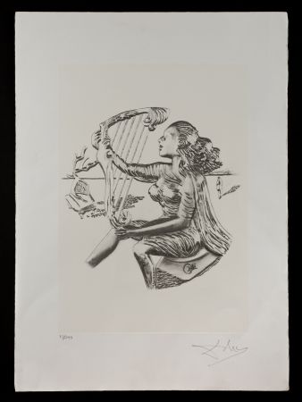 Lithographie Dali - La música