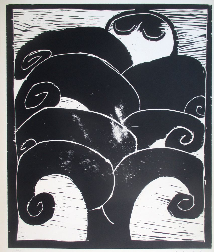 Gravure Sur Bois Alechinsky - La Naissance d*Eros