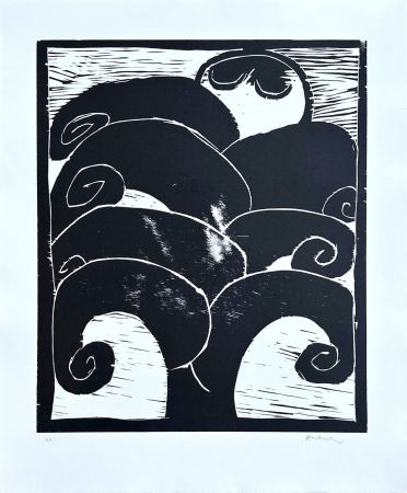 Gravure Sur Bois Alechinsky - La Naissance d'Eros