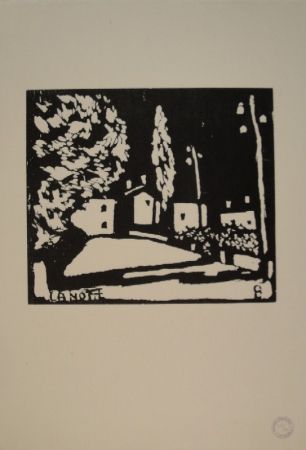 Gravure Sur Bois Giacometti - La Notte I