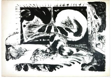 Lithographie Tabuchi - La Nuit