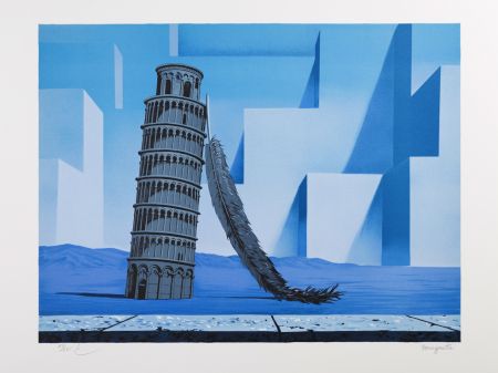 Lithographie Magritte - La Nuit de Pise (Night in Pisa)