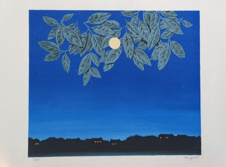 Lithographie Magritte - La Page Blanche