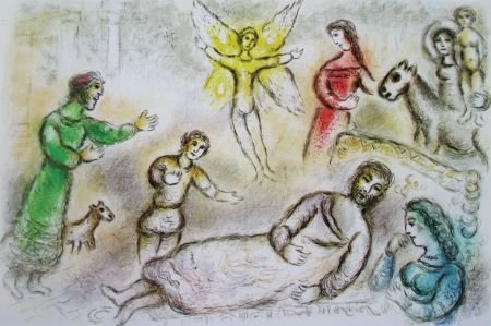 Lithographie Chagall - La Paix Retrouvee - L'Odyssee II