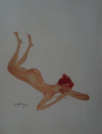 Lithographie Domergue - La Parisienne: Sabine