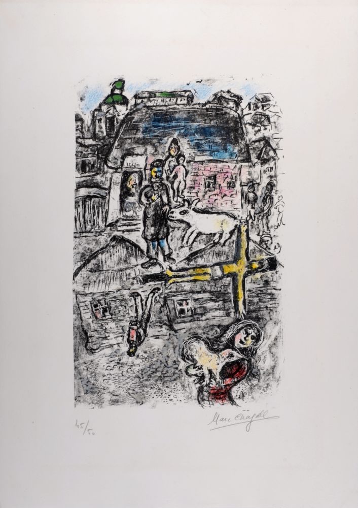 Lithographie Chagall - La Passion, 1975 - Hand-signed!