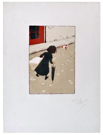Lithographie Bonnard - La petite Blanchisseuse