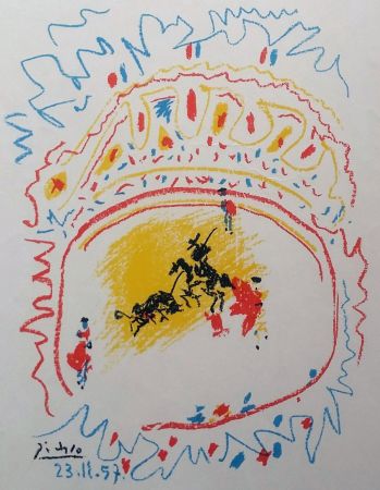 Lithographie Picasso - '' La Petite Corrida ''