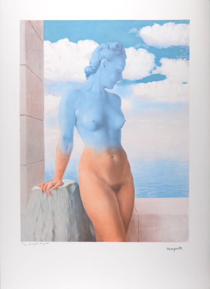 Lithographie Magritte - La Philosophie et la Peinture : La Magie noire, c. 1979