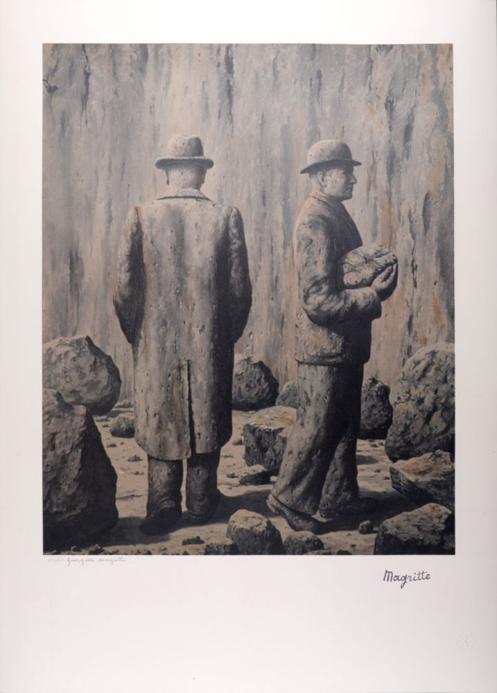 Lithographie Magritte - La Philosophie et la Peinture : Le Chant de la violette, C. 1979