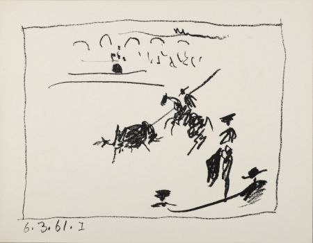 Lithographie Picasso - La pique, 1961